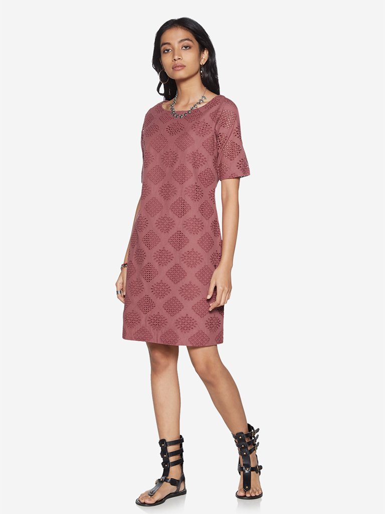 Bombay Paisley Persian-Rose Pure Cotton Dress