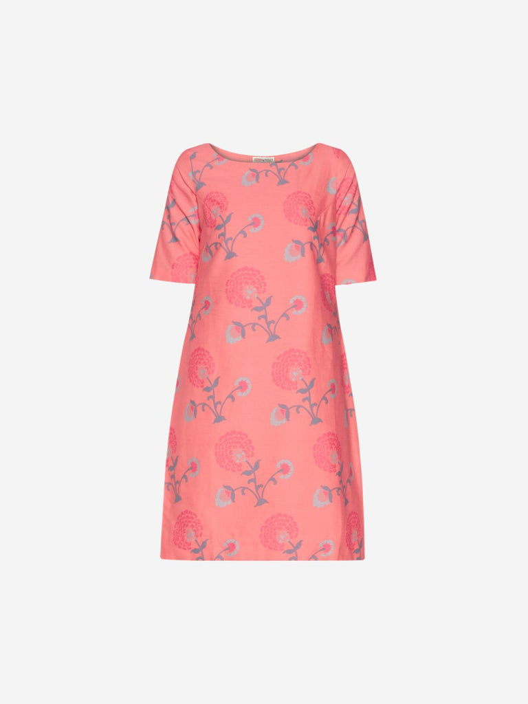 Bombay Paisley Peach Floral Shift Dress