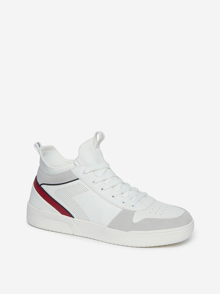 SOLEPLAY White High-Top Sneakers
