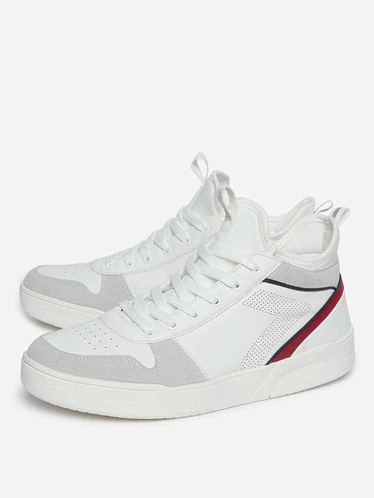SOLEPLAY White High-Top Sneakers