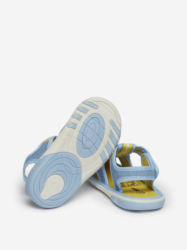 Yellow Kids Yellow Dual-Toned Squeaky Sandals
