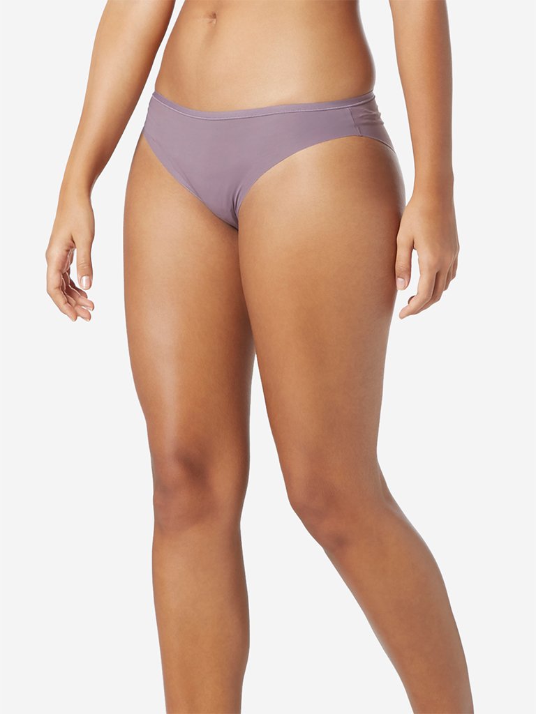 Wunderlove Mauve Invisible High-Leg Briefs