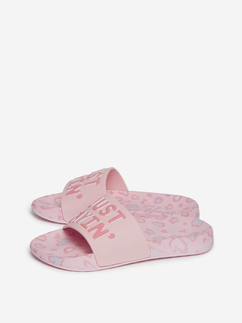 Yellow Kids Pink Text Pattern Slides