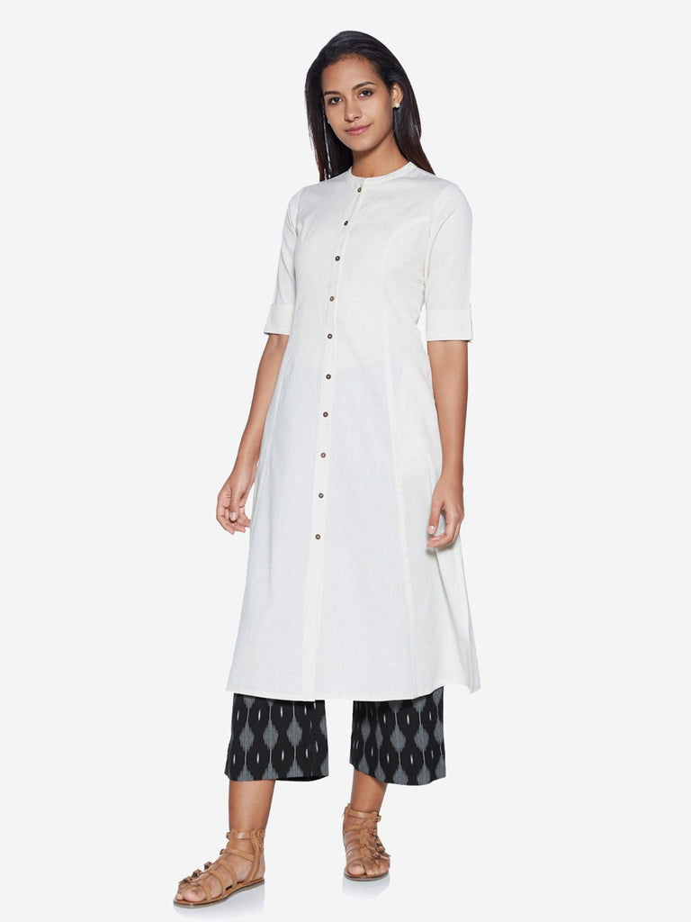 Utsa Black Ikat Printed Palazzos