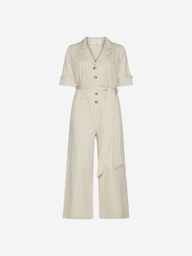 Bombay Paisley Off-White Jumpsuit With Belt