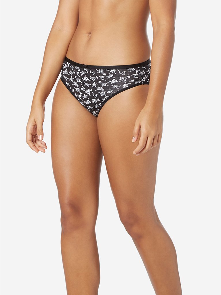 Wunderlove Black High-Leg Briefs Pack of Three