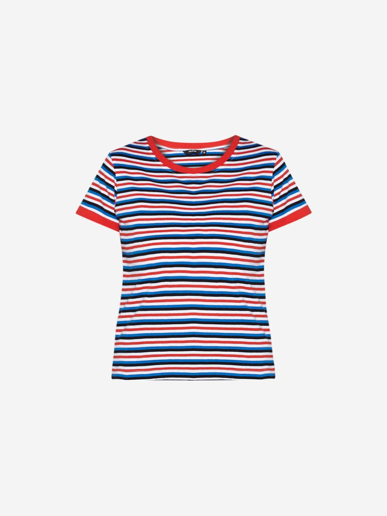 Nuon Multicolour Stripe Print Sam T-Shirt