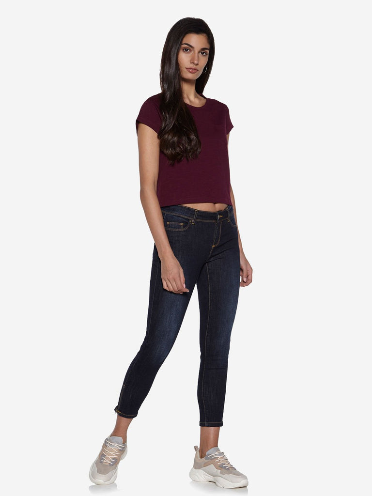 Nuon Berry Pure Cotton Samuel Crop T-Shirt