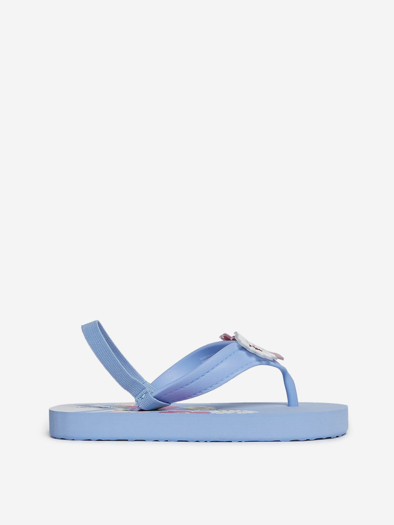 Yellow Kids Blue Floral Sandals