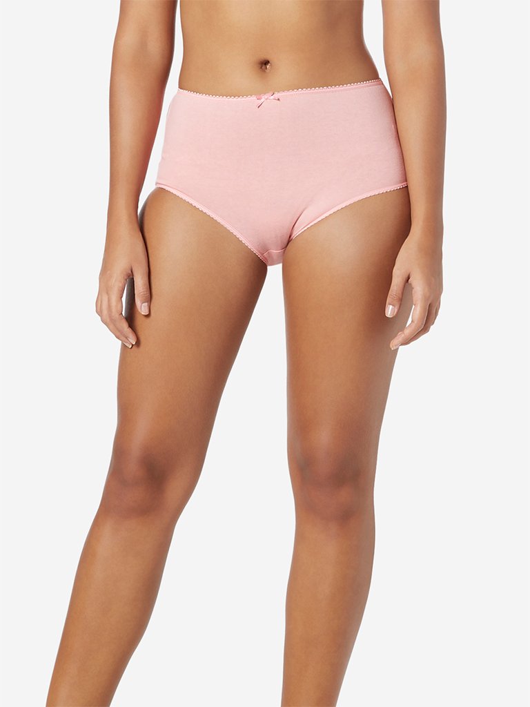 Wunderlove Peach Full Briefs Pack Of Three