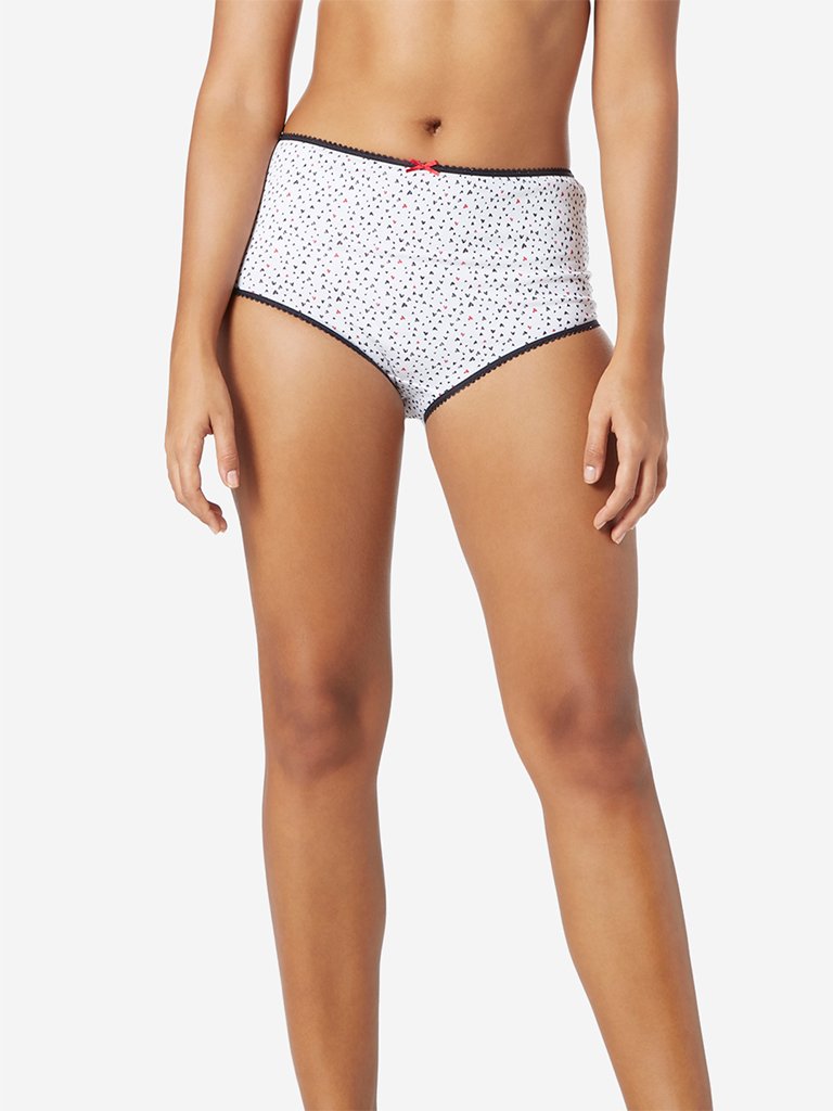 Wunderlove White Full Briefs Pack of Three