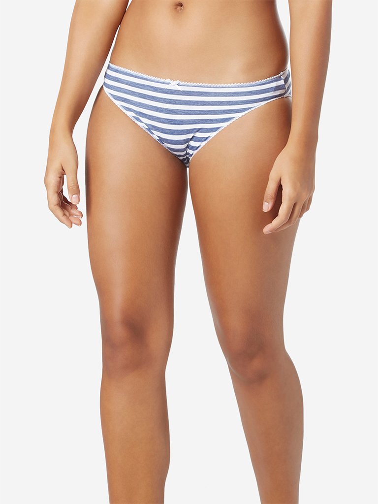 Wunderlove Grey Hi-Leg Briefs Set Of Four