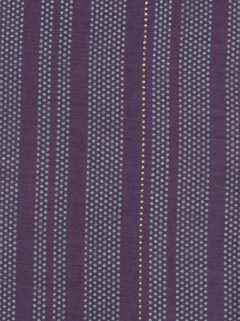 Zuba Purple Striped Cotton-Silk Stole
