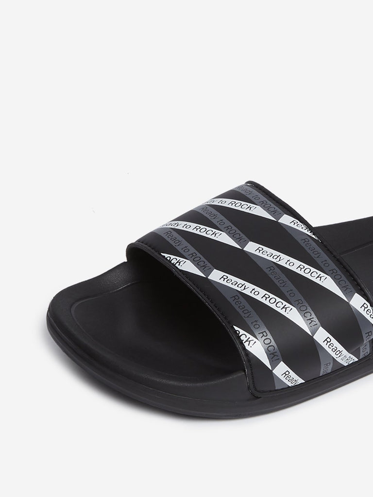 SOLEPLAY Black Text Print Slides