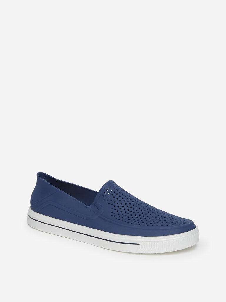 SOLEPLAY Blue Rubberised Loafers