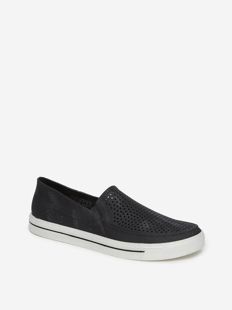 SOLEPLAY Black Perforated Loafers
