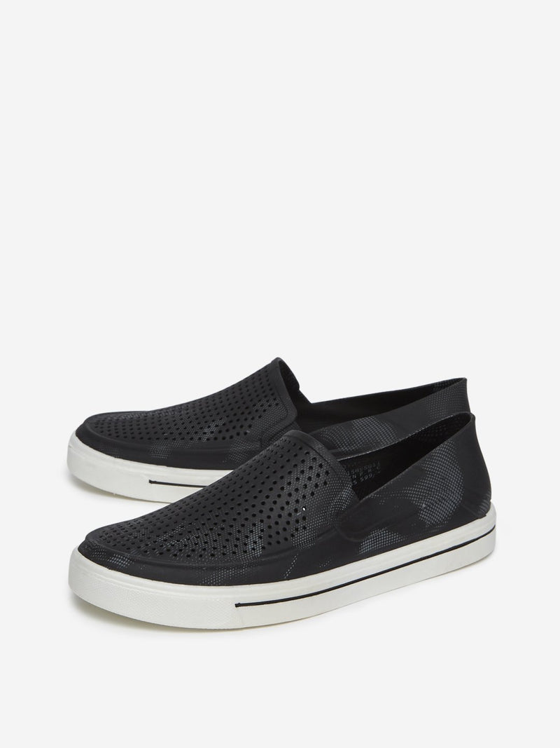 SOLEPLAY Black Perforated Loafers