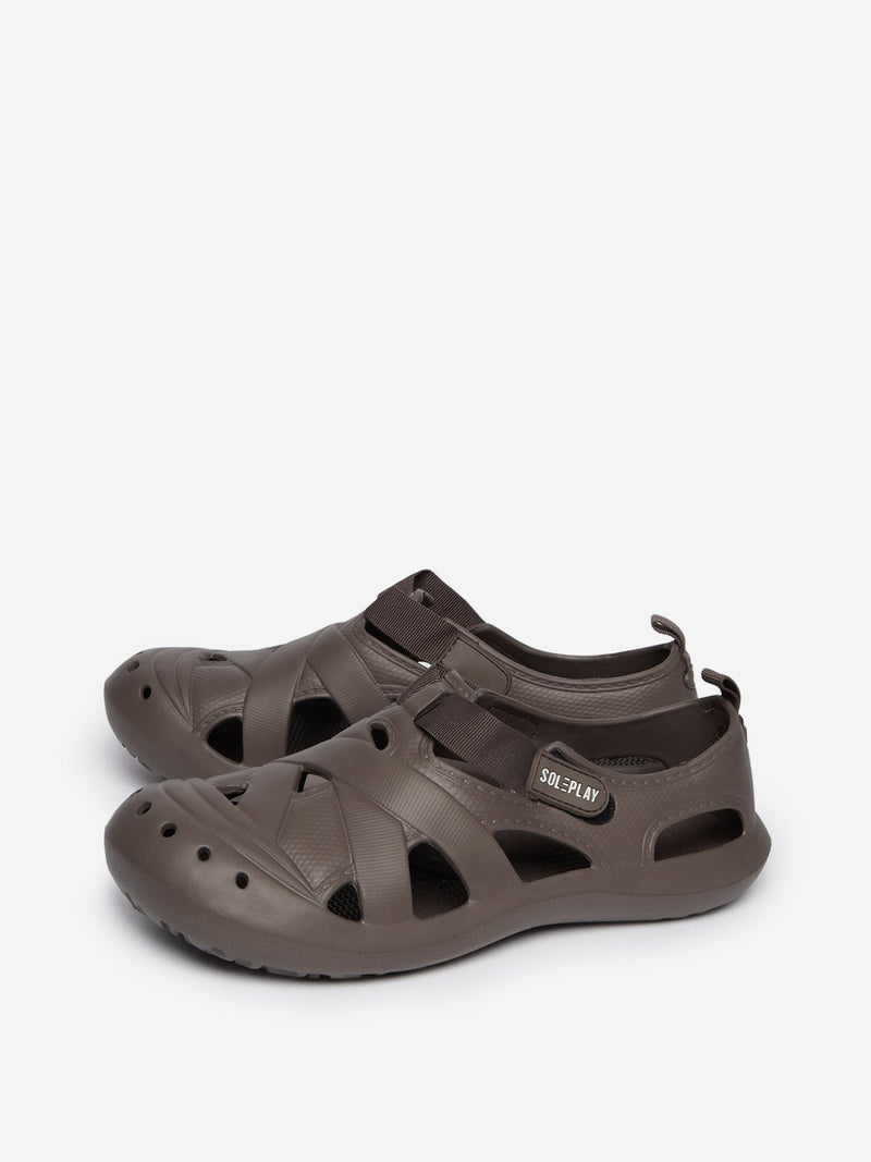 SOLEPLAY Taupe Clogs