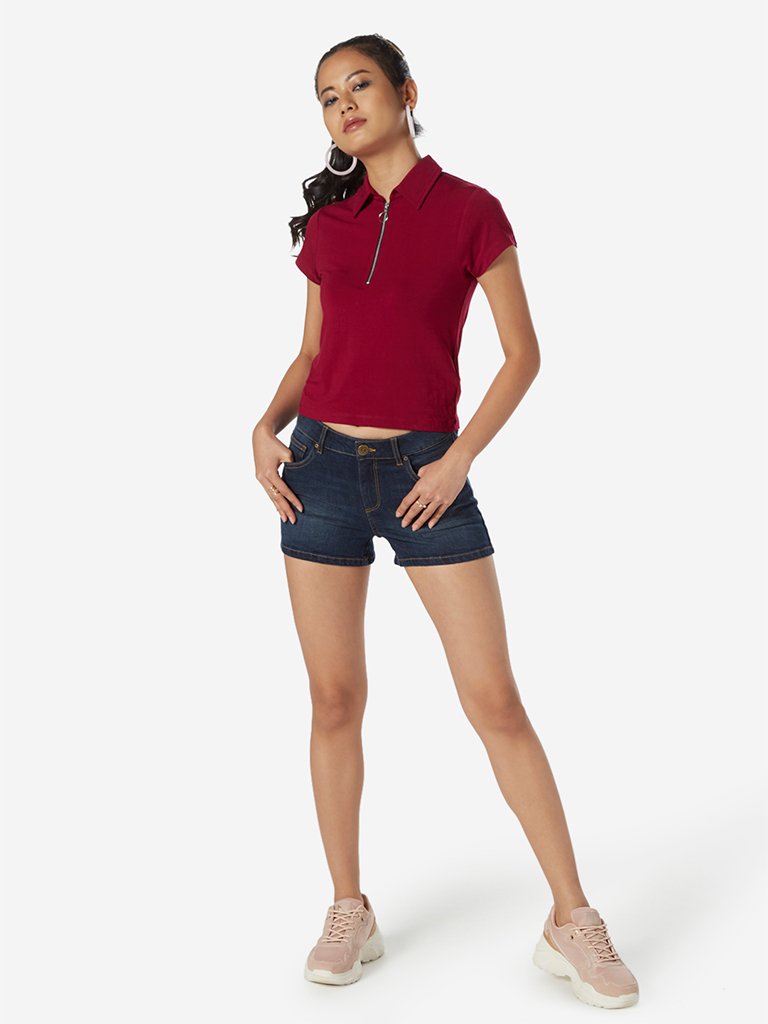 Nuon Dark Blue Shorts