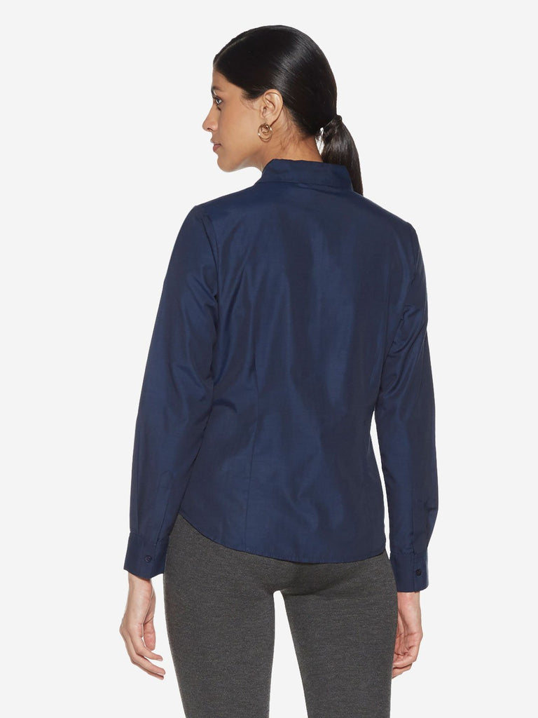 Wardrobe Navy Oxford Blouse