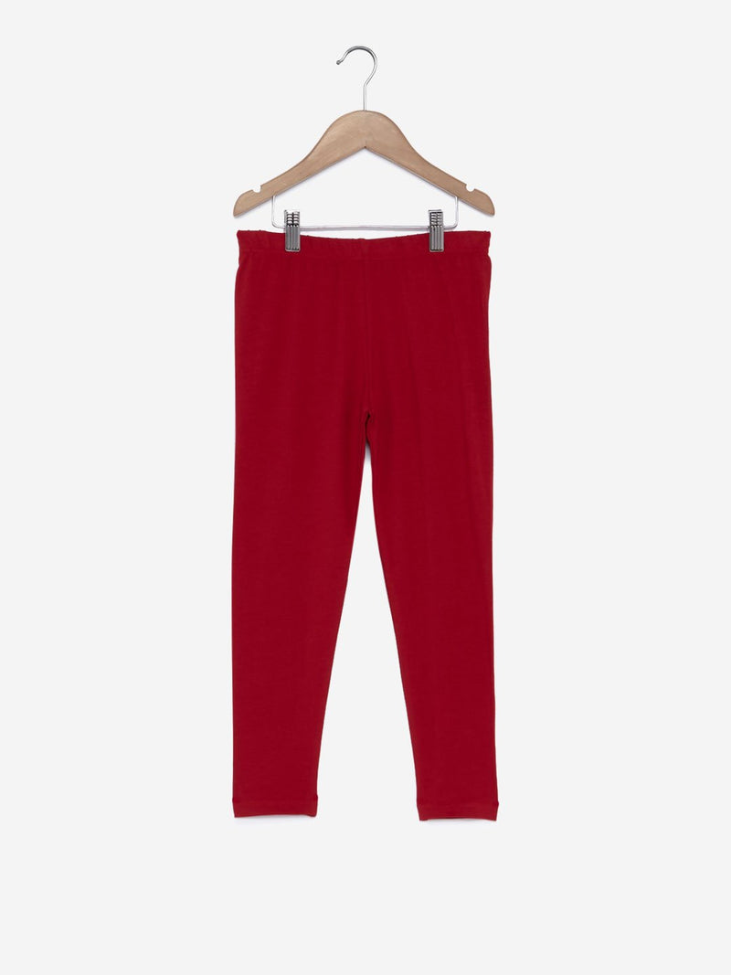 Utsa Kids Red Ethnic Wear Leggings