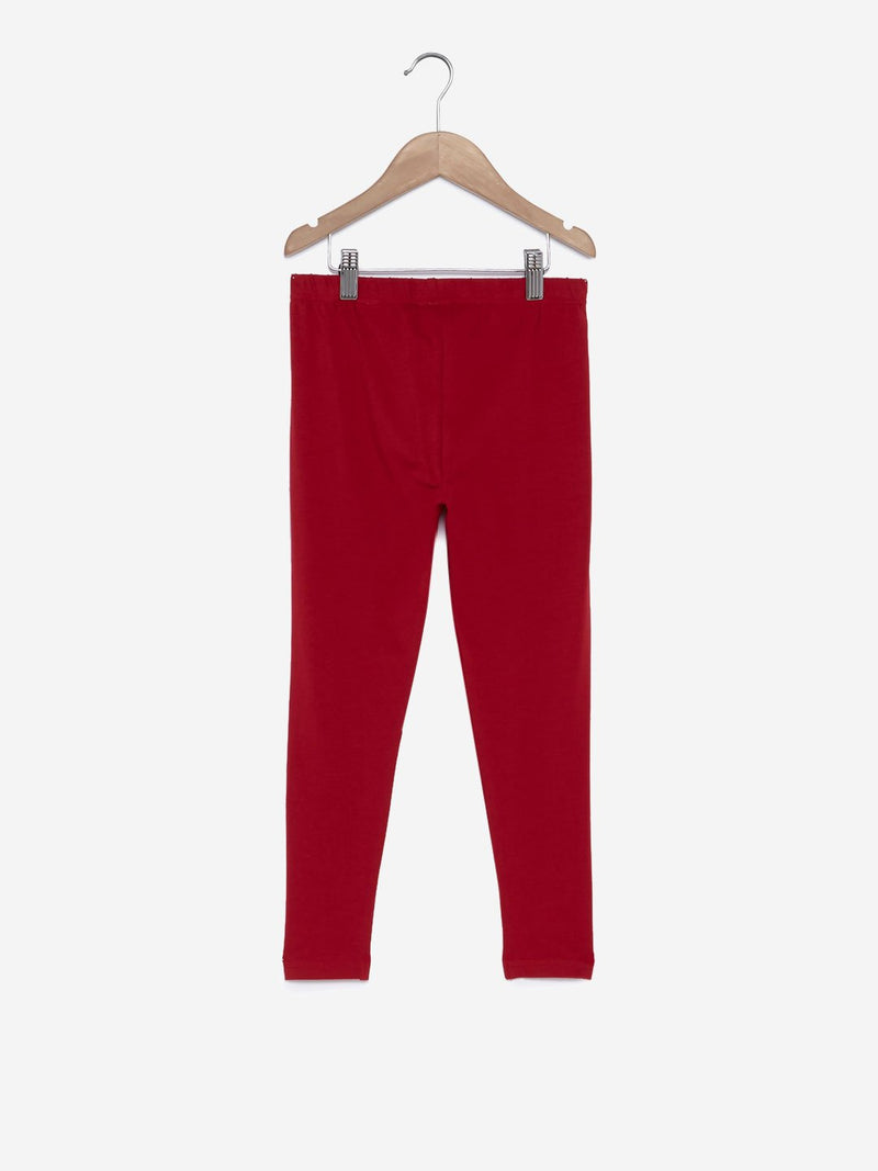 Utsa Kids Red Ethnic Wear Leggings