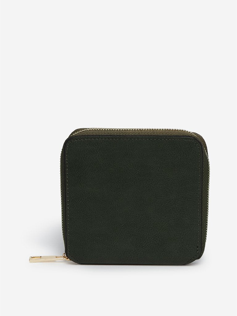 LOV Olive Faux-Leather Wallet