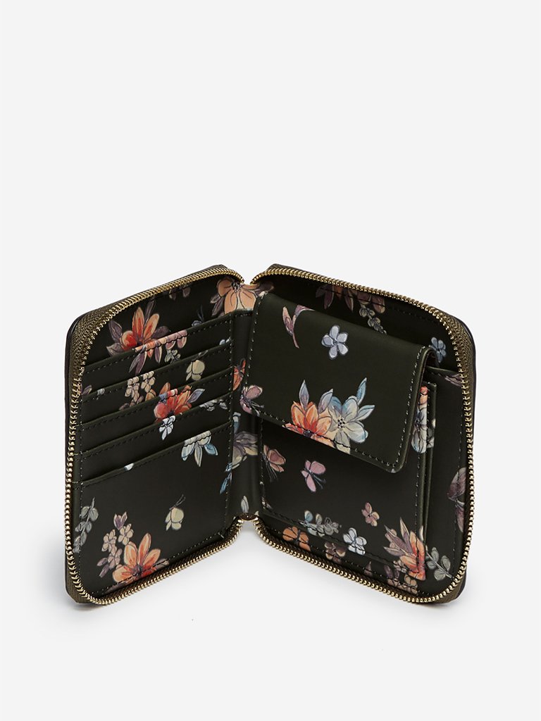 LOV Olive Faux-Leather Wallet