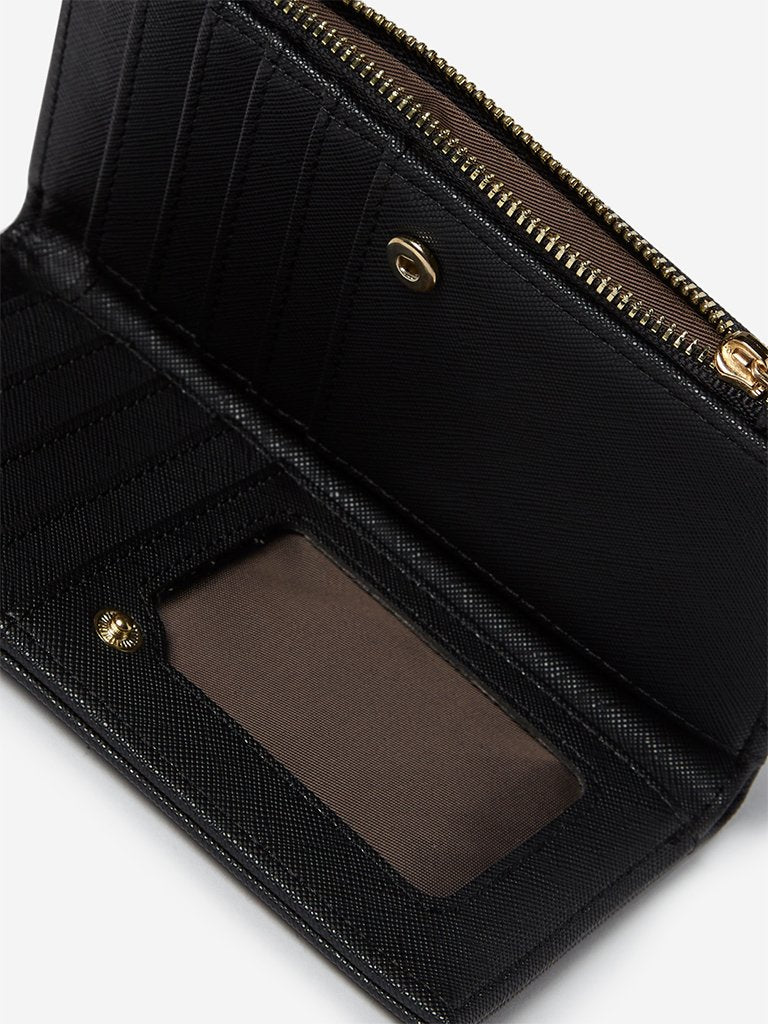 LOV Black Faux Leather Wallet