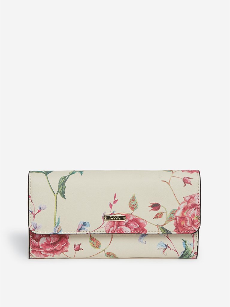 LOV Beige Floral Patterned Wallet