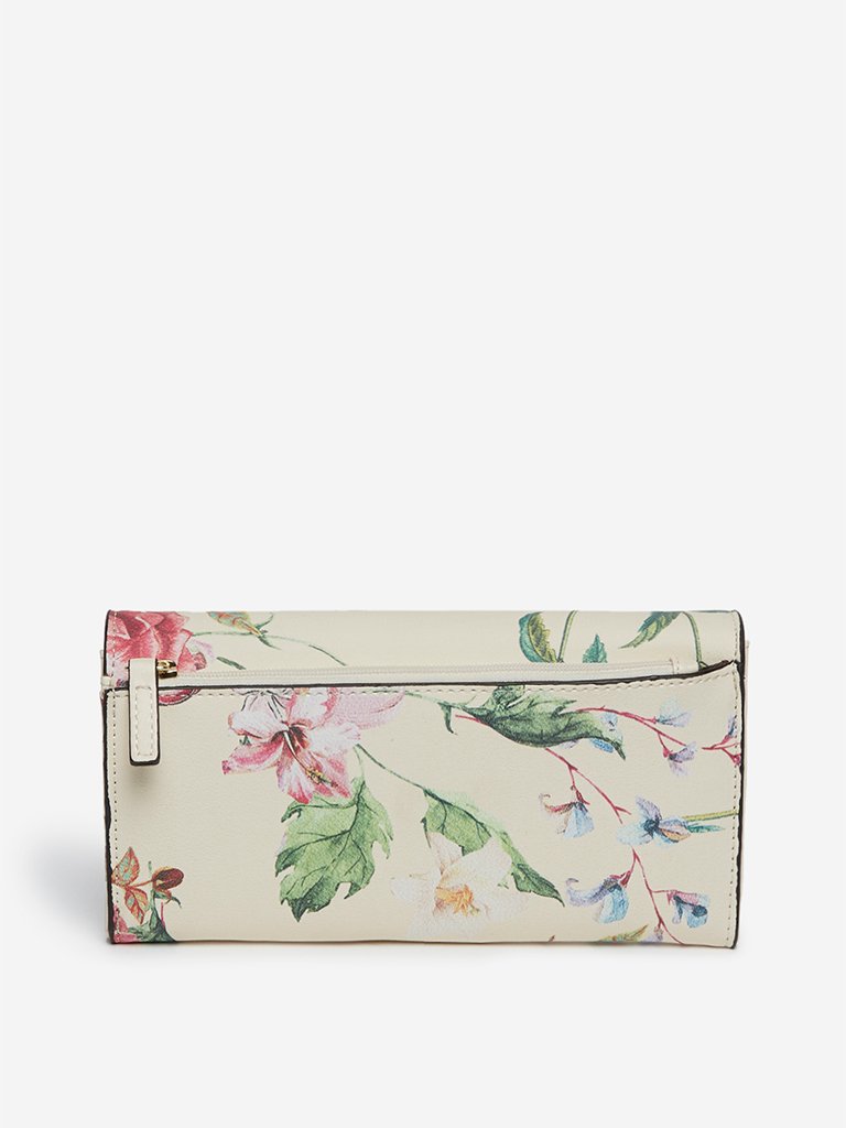 LOV Beige Floral Patterned Wallet