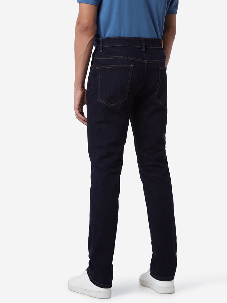 WES Casuals Dark Indigo Relaxed Fit Jeans