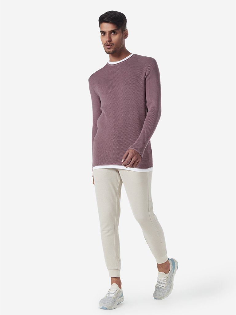 ETA Mauve Slim Fit T-Shirt