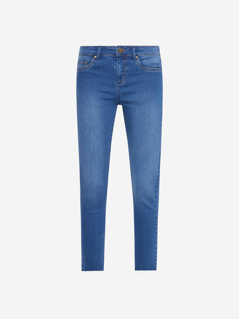 Nuon Blue Skinny Fit Mid Waist Jeans