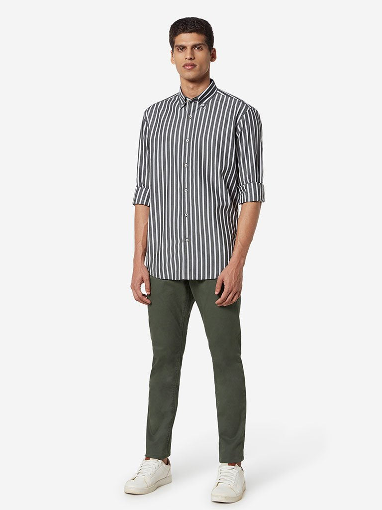 Ascot Olive Slim Fit Chinos