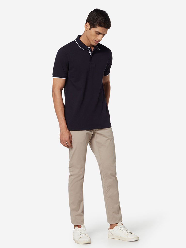 Ascot Light Beige Slim Fit Chinos