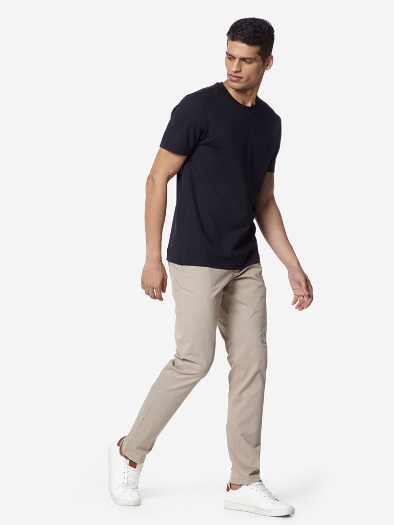 Ascot Beige Slim Fit Chinos
