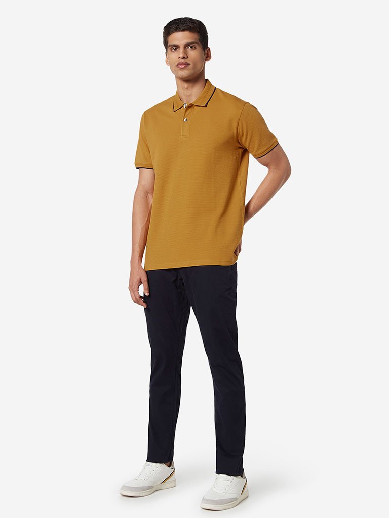 Ascot Navy Slim Fit Chinos