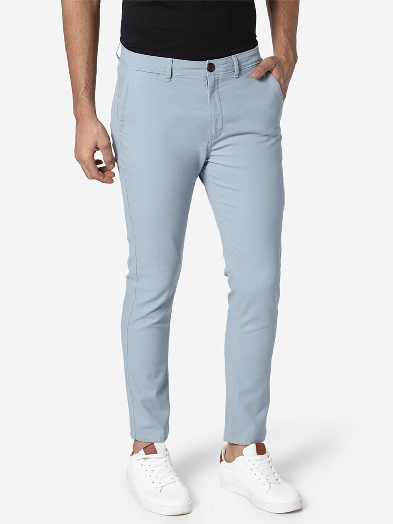 Nuon Light Blue Rocker Skinny Fit Chinos