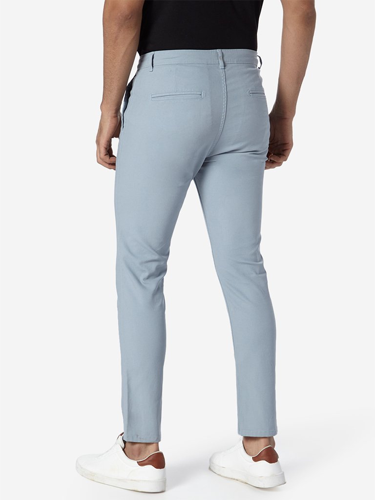 Nuon Light Blue Rocker Skinny Fit Chinos