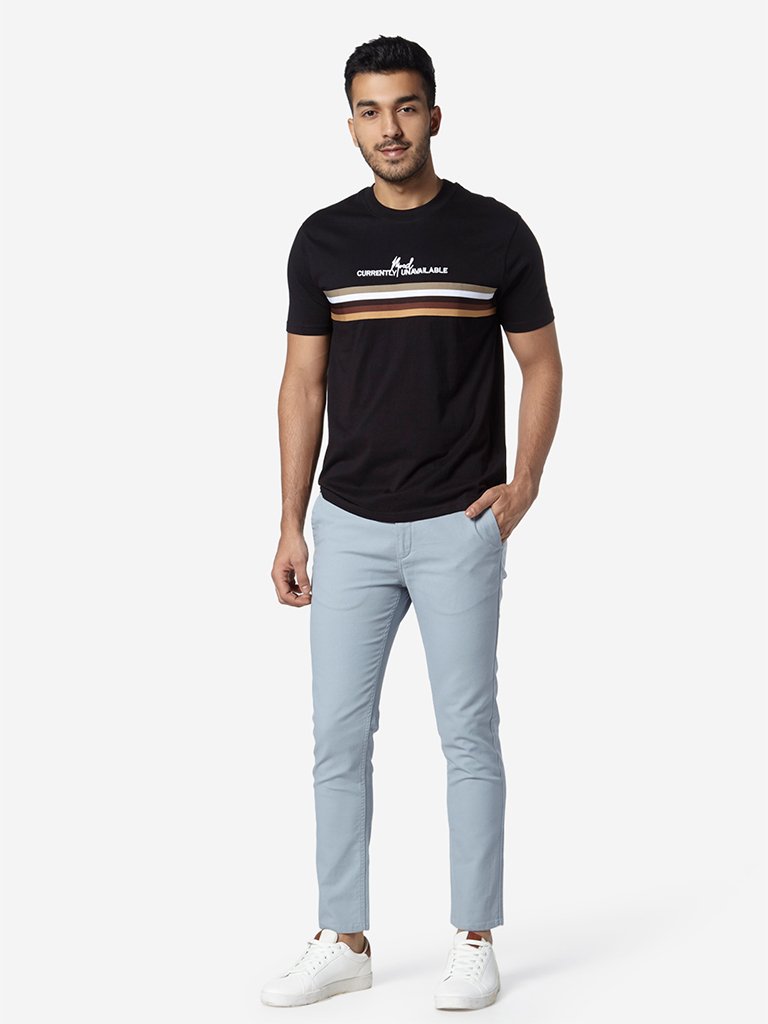 Nuon Light Blue Rocker Skinny Fit Chinos