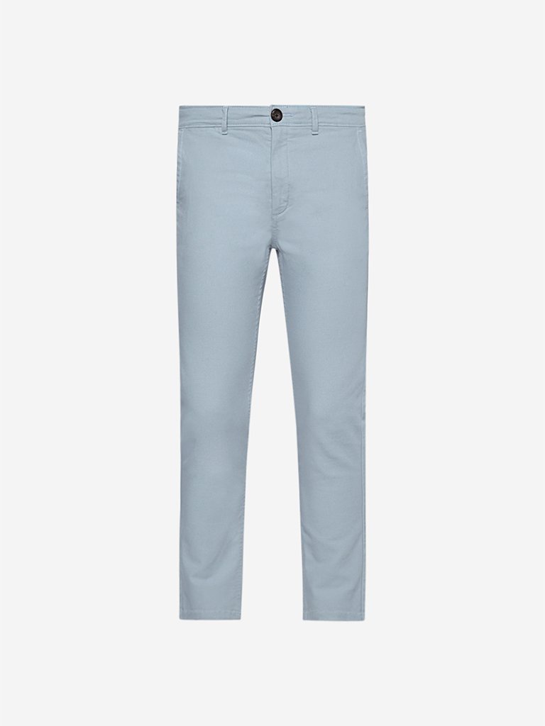 Nuon Light Blue Rocker Skinny Fit Chinos
