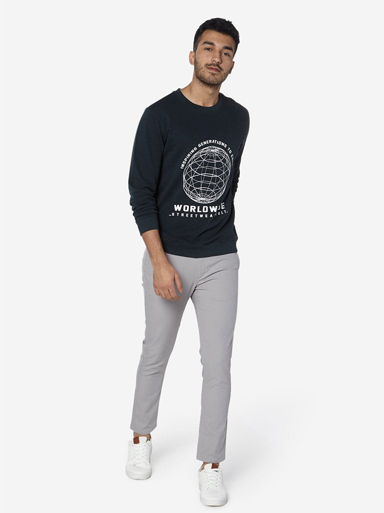 Nuon Light Grey Rocker Skinny Fit Chinos