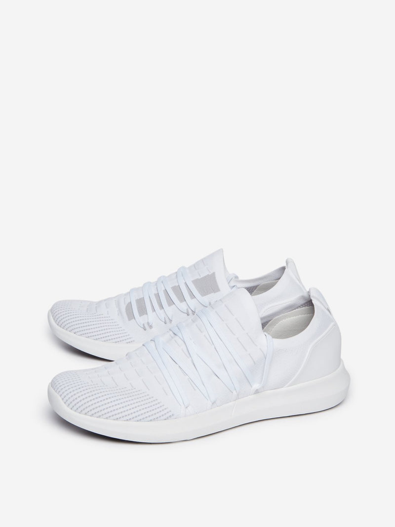 SOLEPLAY White Lace Pattern Sneakers
