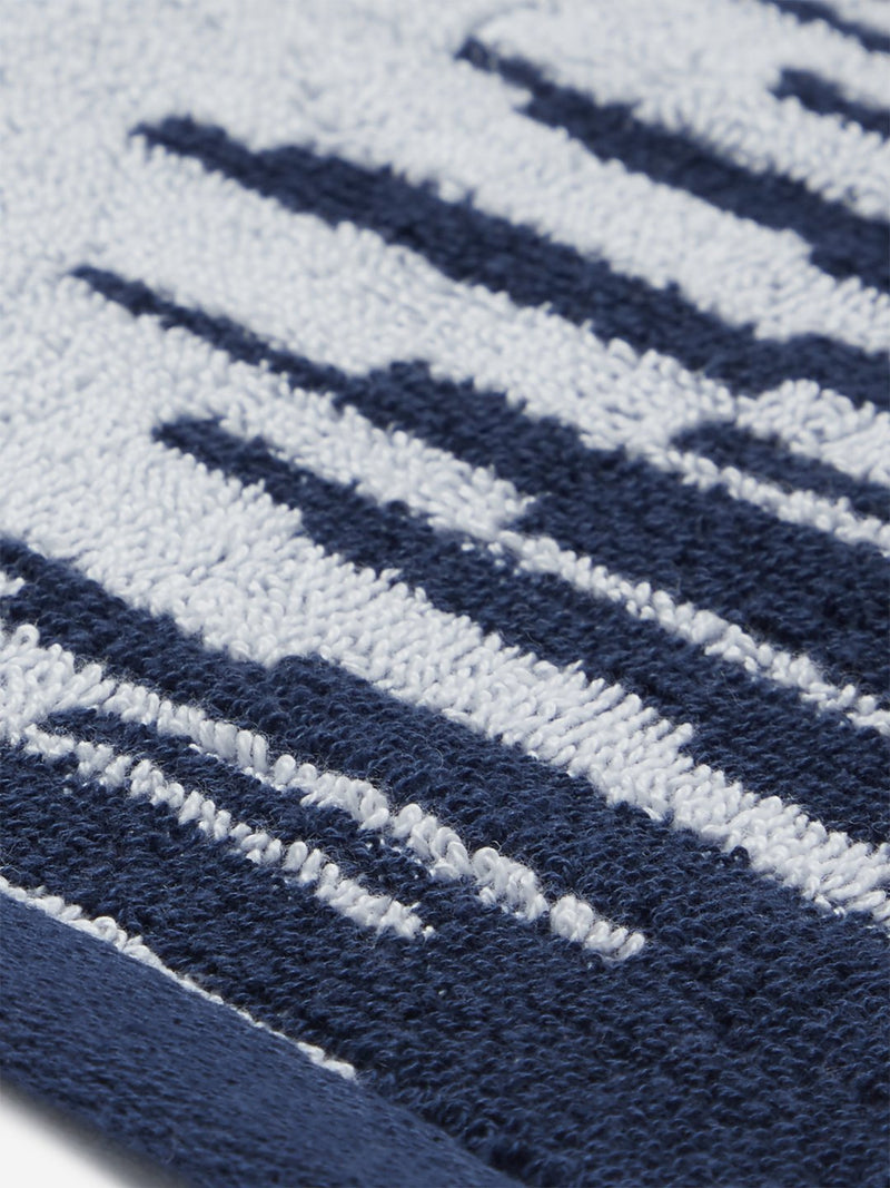 Westside Home Navy Abstract Pattern Hand Towel