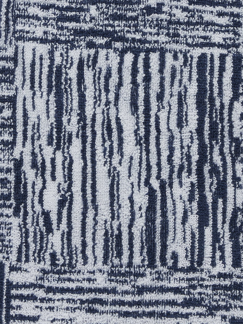 Westside Home Navy Checkered Bath Towel