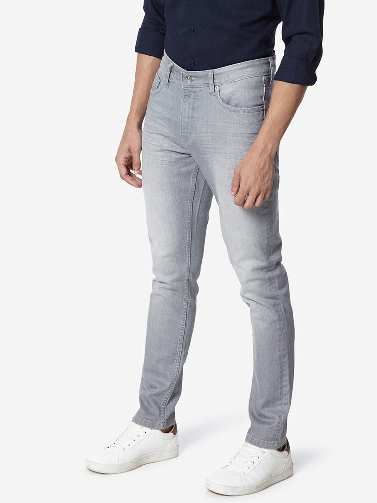 Ascot Light Grey Slim Fit Jeans