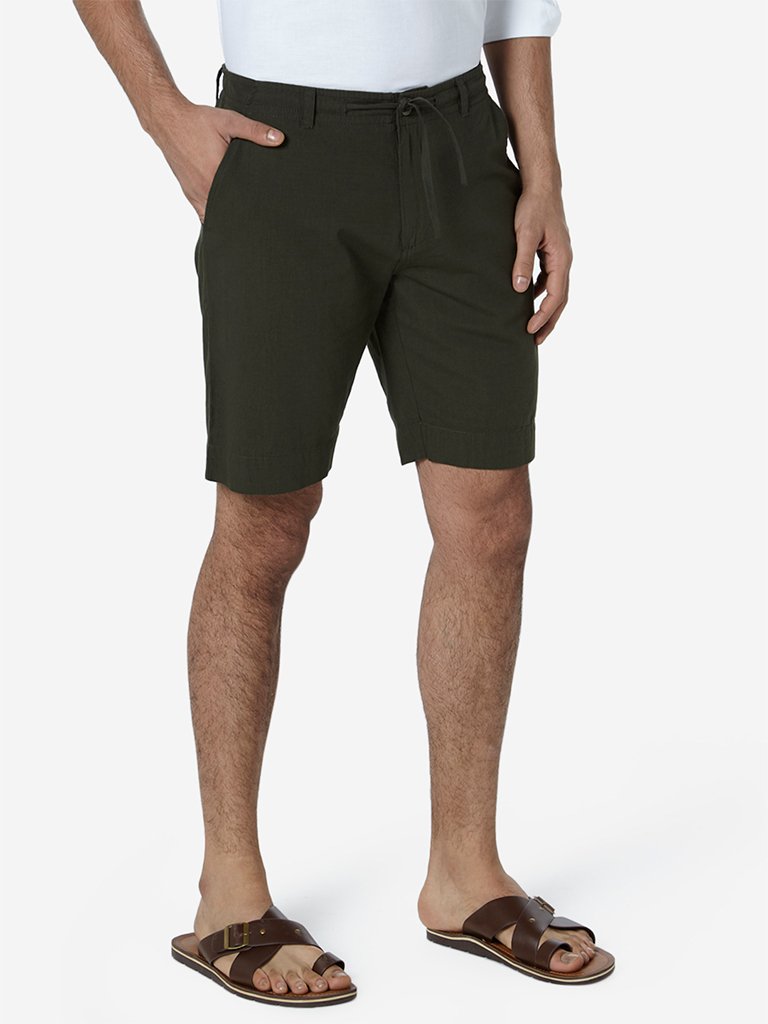 ETA Olive Slim Fit Shorts