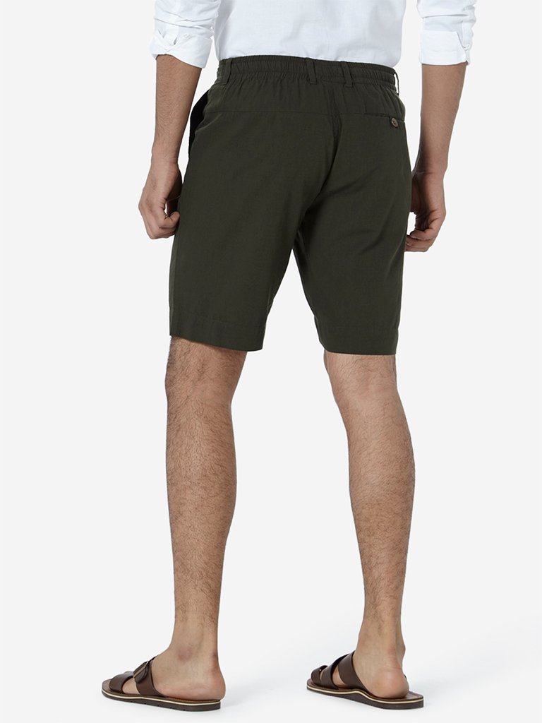 ETA Olive Slim Fit Shorts