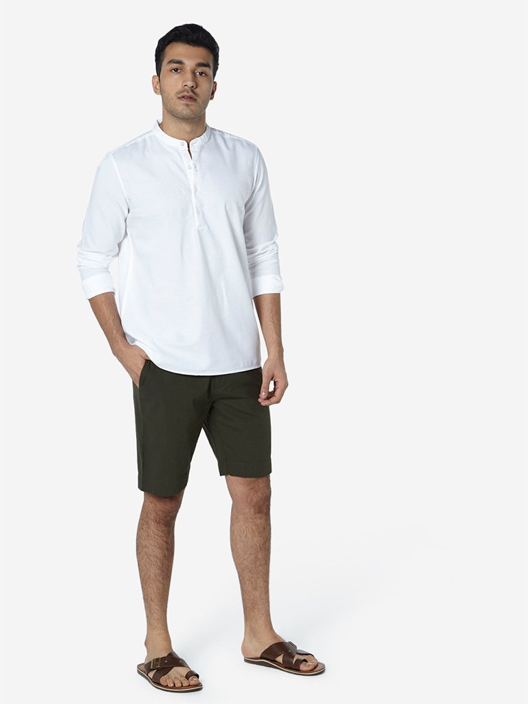 ETA Olive Slim Fit Shorts